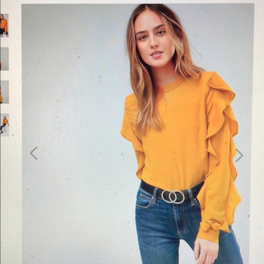Tall Tufia Ruffle Side Blouse